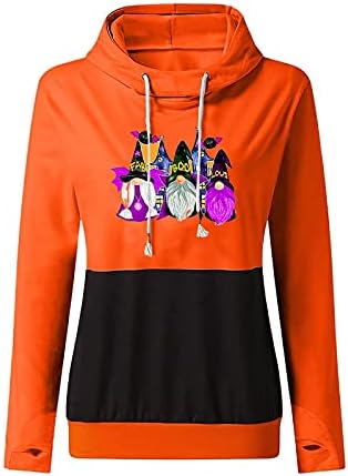 Блузи за жени, дамски hoody с качулка с принтом Тиква за Хелоуин, ежедневни hoody, пуловери, блузи