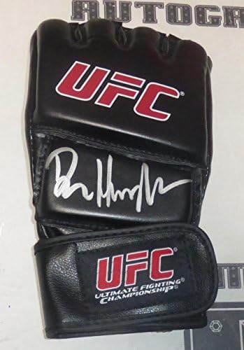 Дан Хендерсън Подписа Ръкавици UFC с автограф на PSA/DNA COA 139 100 93 88 17 173 Pride - Ръкавици UFC с автограф