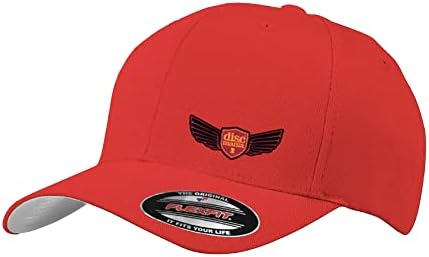 Шапка Discmania Flexfit с логото на Wings L/XL – Шапка за диск-голф, Облегающая шапка (подходящ 7 1/8-7 5/8 (58-61 см)