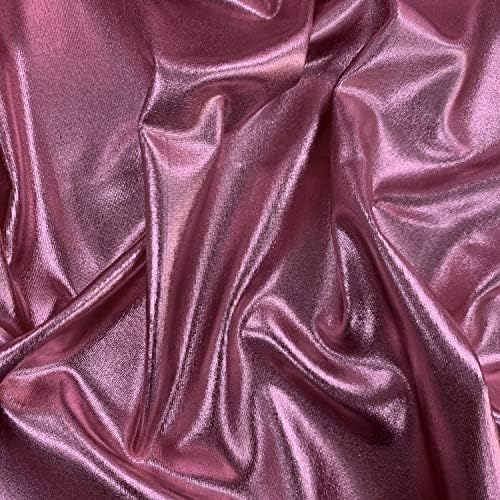 Finley Работа-Розова 4-Лентов Еластичната Тъкан от Метално Фолио by The Yard - 10013