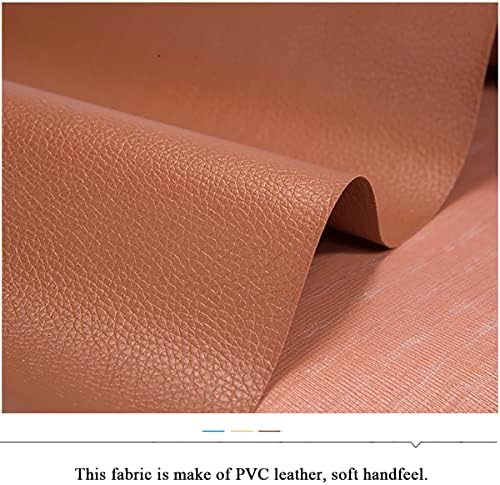 Vinyl Текстурирани Синтетични Кожена кърпа, Водоустойчив кожзаменитель, PVC Материал изкуствена кожа, Подплата за шивашки - 1 метър 100 см x 138 см (Размер: 1x1,38 m, цвят: зелен)