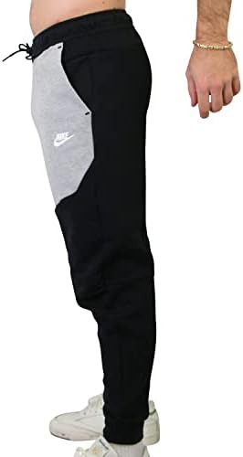 Мъжки маратонки Nike от черен / Тъмно сив Хедър /Бяло Руно Tech Jogger - XL