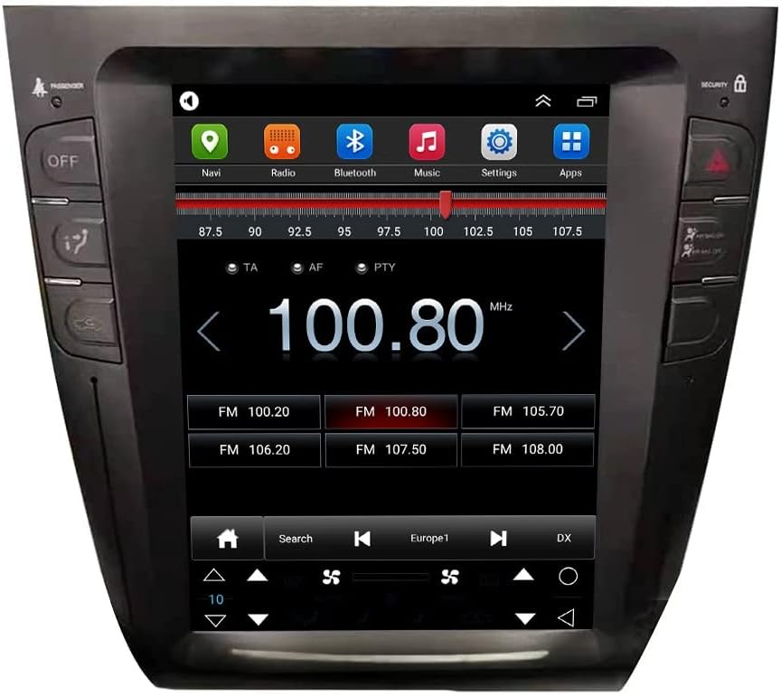KUNFINE Tesla Стил 10,4 Инча Android 11 Авторадио Автомобилната Навигация Стерео Мултимедиен Плейър GPS Радио IPS Сензорен