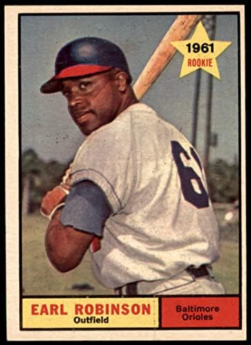 1961 Topps # 343 Ърл Робинсън Балтимор Авлига (Бейзболна картичка), БИВШ Авлига