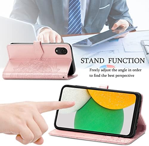 Чанта-портфейл Monwutong за Samsung Galaxy A03 Core (не A03), Флип калъф от изкуствена кожа с шарките на Мандали, магнитна
