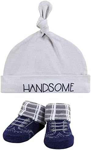 Комплект шапки за еднократна употреба и чорапи за малки момичета Hudson Baby
