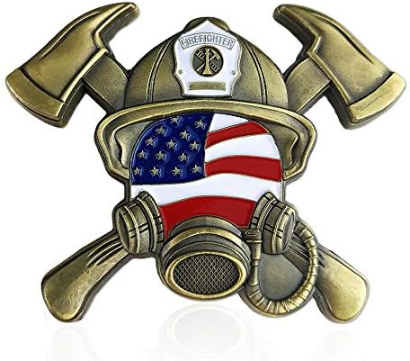 Молитвен Разговор Пожарникар Съединените Щати Монета във формата На Пожарогасителна на Респиратор