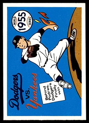 1970 Fleer World Series # 52 1955 Доджърс срещу Янкис Джони Подрес Доджърс /Янкис (Бейзболна картичка) EX/MT Dodgers/Янкис