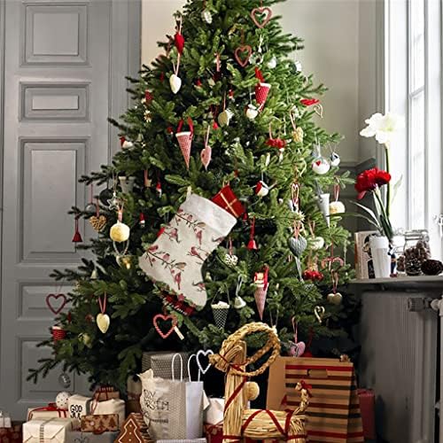 WXBDD Коледни чорапи, коледен подарък, чанти за бонбони, Коледни Украси за дома, Висящи украшения на коледна Елха (Цвят: