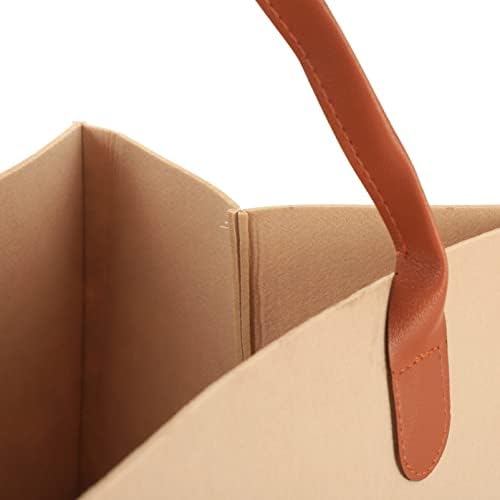 Zerodeko Ескалатори, кошница за съхранение: L-образна Филцови кошница за съхранение с дръжка, Голяма Кошница за дрехи,