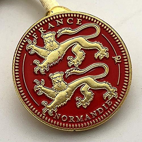 Френска Нормандия Позлатен Медал На Иконата Са Подбрани Монета Златна Монета Плакет Подарък