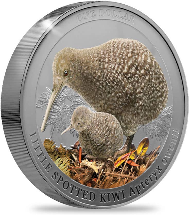 2022 DE Kiwi PowerCoin Цветна Сребърна монета с тегло 1 Унция 1 Новозеландския долар 2022 Година Proof