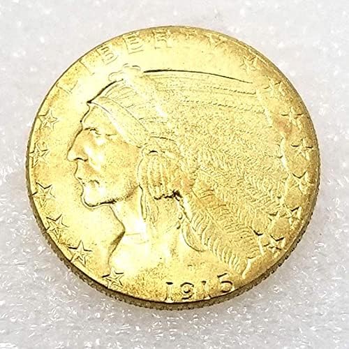 1915 Либърти Indian Стара Копие на американската Паметника на Стария американски монети Блуждающая Никелова монета Чета