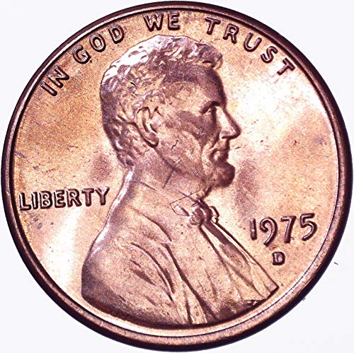 1975 D Паметник Цент Линкълн 1C Диамант, Без да се прибягва