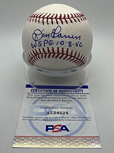 Дон Ларсен е Идеална игра WSPG 10-8-56 С автограф OMLB Baseball PSA DNA *24 Бейзболни топки с автографи