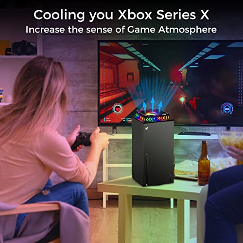 Вентилатор за охлаждане, който е съвместим с Xbox Series X - Sonicgrace Fan Cooler за Xbox Серия X с RGB led подсветка,
