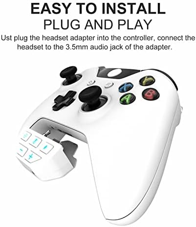 MOUDOAUER 1 Комплект Безжична Аудиоадаптер 3,5 ММ Стерео Слушалки Конвертор за Xbox One Аксесоари За Контролер Резервни