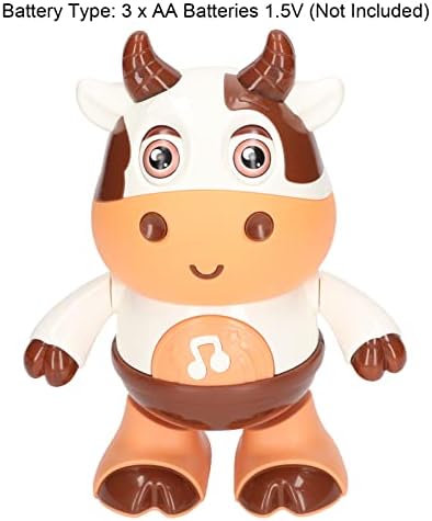 Restokki Електронна Играчка За Животни, Пеенето Танцуващи Светещи Крави, Интерактивни Музикални Играчки, Животни, Електронни