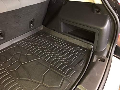 Товарен калъф премиум-клас за Jeep Patriot, Compass 2007-2017 - защита - Подложка за багажник на кола по поръчка - Лесно моющийся и всесезонни черен товарен мат - Втулки за багажник