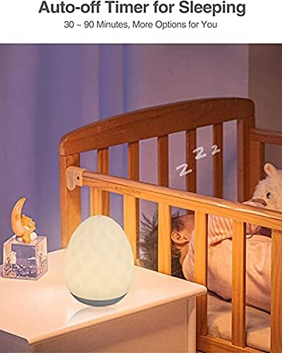 Лека нощ Xiziyi за деца, Акумулаторна Нощни осветителни Тела за детска стая, Нощна Лампа с меко Силиконово Абажуром за
