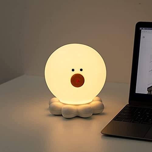 FOVKP Многоцветни светещи октопод с автоматичен таймер за изключване, сигурен и издръжлив лампа Kawaii и светлинен спътник, подходяща за хранене на бебето и смяна на пел