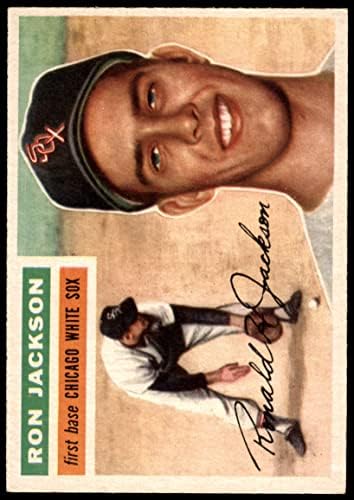 1956 Топпс # 186 Рон Джаксън Чикаго Уайт Сокс (Бейзболна картичка) EX/Mount Уайт Сокс