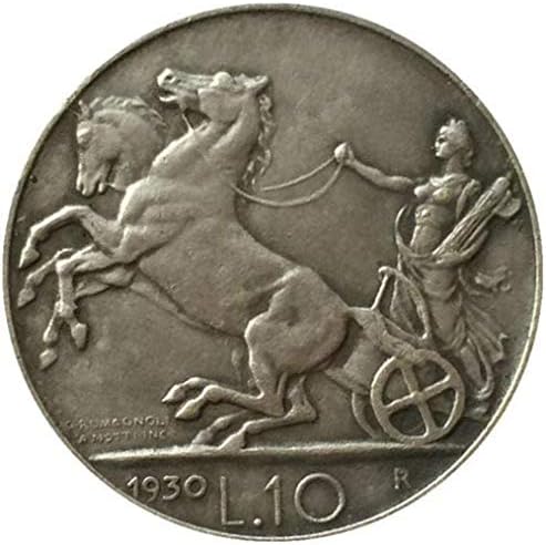 Монета на Повикване 1930 Италия Монети с номинална стойност от 10 Лири Копие на Копие Колекция Бижута Подаръци Колекция