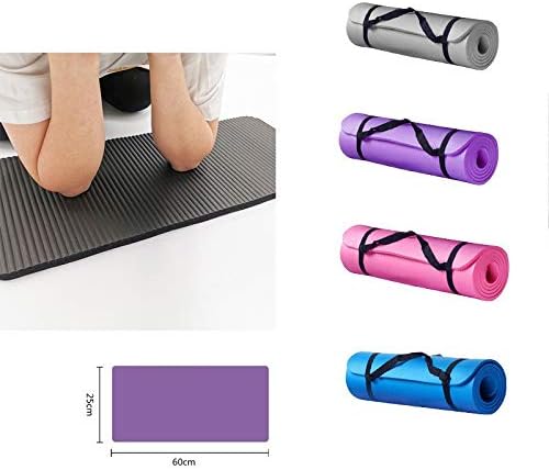 XCeihe килимче за йога с Дебелина 1,5 мм, Нескользящий Подложка за фитнес, на всички Видове практикуване на Йога, Пилатес, Домашни тренировки във фитнеса (60 x 25 x 1,5 cm)