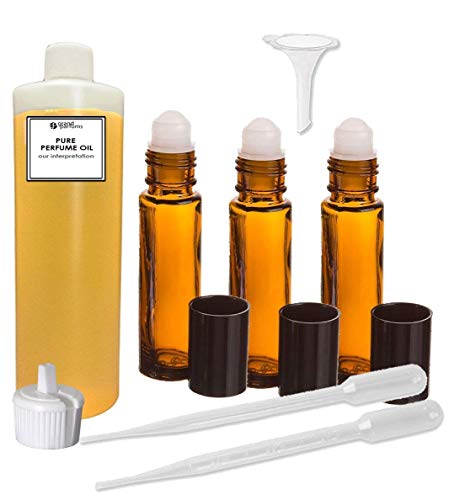 Набор от парфюмерийни масла Grand Parfums-Съвместим С Набор от масла за тяло VERSACE EROS for Men С Ролетни флаконами и инструменти за пълнене на бутилки