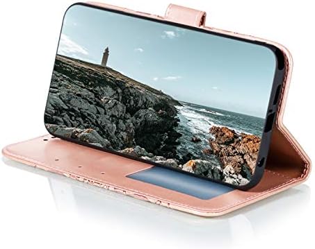 OOPKINS е Съвместим с Samsung Galaxy S23 Ultra Case, Galaxy S23 Ultra Чанта-портфейл с отпечатан под формата на Мандала