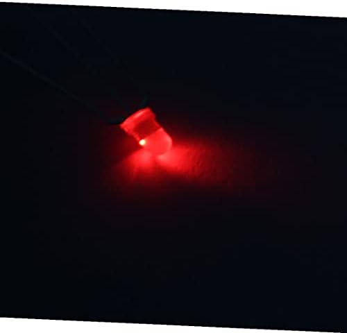 НОВ LON0167 100 БР 3 мм 3 Крачета с кръгла глава Червено-Зелена Множествена Светоизлучающий Диоден лампа светодиоди (100
