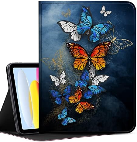 Калъф за iPad 10,9 инча (2020/2022) с държач за молив, цветенце + калъф KUAELEN за iPad 10,9 инча 10-то поколение 2022 с поддръжка на Touch ID