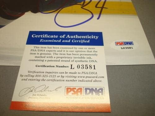 Даниел Sedin подписа договор с Ванкувър Канъкс 8x10 Снимка с автограф от PSA/DNA COA 1D - Снимки на НХЛ с автограф