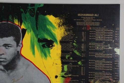 Мохамед Али Подписа платно на Стив Кауфман – COA JSA - Боксерское изкуство с автограф