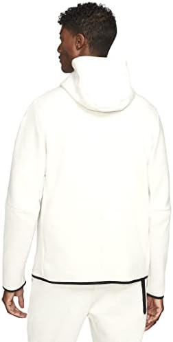 Мъжки hoody Nike Sportswear Tech Fleece с качулка с цип (Голяма Бяла / Вересковая)