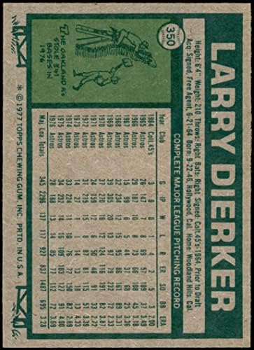 1977 Topps 350 Лари Диркер Хюстън Астрос (Бейзболна карта) в Ню Йорк Астрос