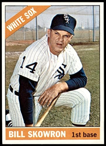 1966 Топпс 590 Бил Скоурон Чикаго Уайт Сокс (бейзболна карта) в Ню Йорк+ Уайт Сокс