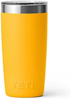 Чаша YETI Rambler обем 10 унции, от Неръждаема стомана, с вакуумна изолация и капак MagSlider, Алпийски Жълт