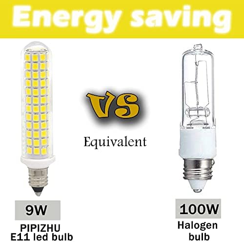 Led лампа PIPIZHU E11, 9 W се равнява на 100 W халогенна лампа, основата под канделябр E11 1100lm AC110V-120V Led лампа