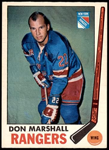 1969 О-Пи-Джи 39 Дон Маршал Ню Йорк Рейнджърс-Хокей на лед (Хокей на картичка), БИВШ Рейнджърс-Хокей на лед