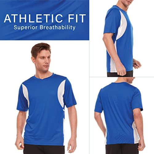 Спортни ризи за мъже, Тениски Dry Fit-Мъжки Влагоотводящие Спортни Ризи за мъже, Риза за занимания във фитнес залата, 1 и 2 опаковки