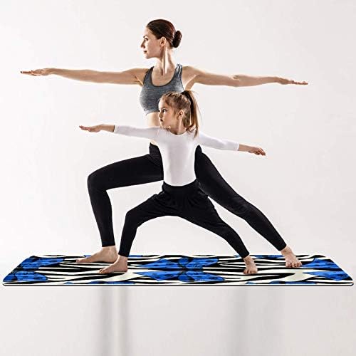 Килимче за йога в ивица с лък под формата на Зебра Премиум-клас, в екологично Чист Гумена подложка за здраве и фитнес,