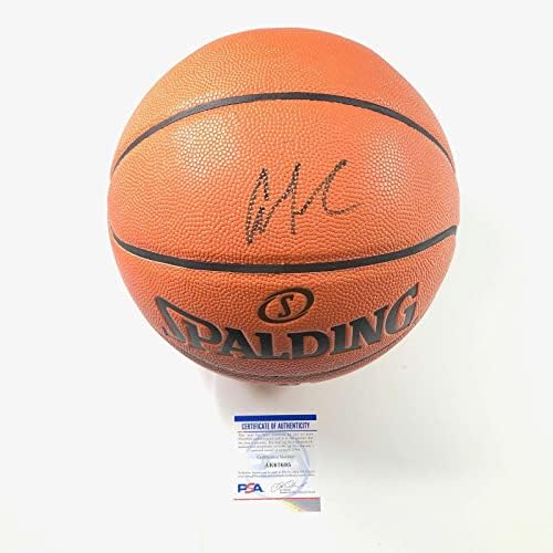 Андре Игуодала подписа баскетболен договор PSA /DNA Golden State Warriors с автограф - Баскетболни топки с автограф
