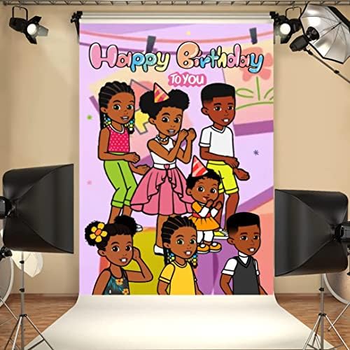 Грейси Украса за Рожден Ден, честит Рожден Ден Банер Фон за Децата на Фона на Плакат Вечерни Аксесоари