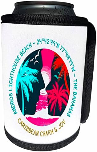 3 Плаж, фара Дроуз-Андрос, Северен остров Андрос, САЩ. - Опаковки за бутилки-охладители (cc-364568-1)