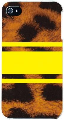 Втора кожа ROTM Леопард Жълт цвят (прозрачни) Дизайн от ROTM/за iPhone 4S/au AAPI4S-PCCL-202-Y389