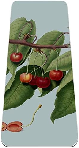 Дебела подложка за йога Siebzeh Cherry Tree Branch Премиум-клас, в екологично Чист Гумена подложка за здраве и фитнес,