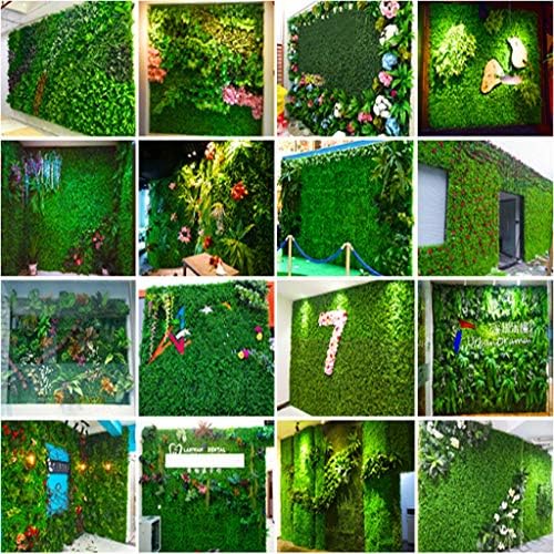 YNFNGXU Изкуствена Ограда, за растенията, Панел за защита от uv, Фоново Украса на стени, Изкуствена хеджиране на закрито и на открито 60 ×40 см Цвят: 02)
