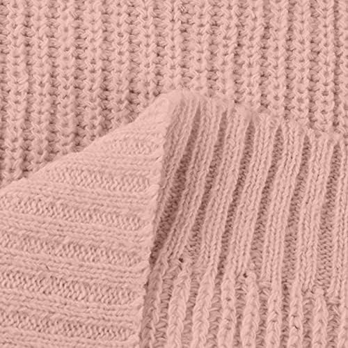 Женствена Рокля-пуловер, Мини-Рокля, Вязаное Рокля-пуловер със средна дължина, с Дълбоко деколте Наполовина, Елегантен
