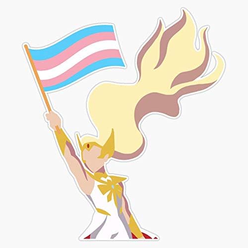 Стикер с Флага She-Ra Trans Pride Стикер На Винил Броня Стикер Стикер Водоустойчив 5